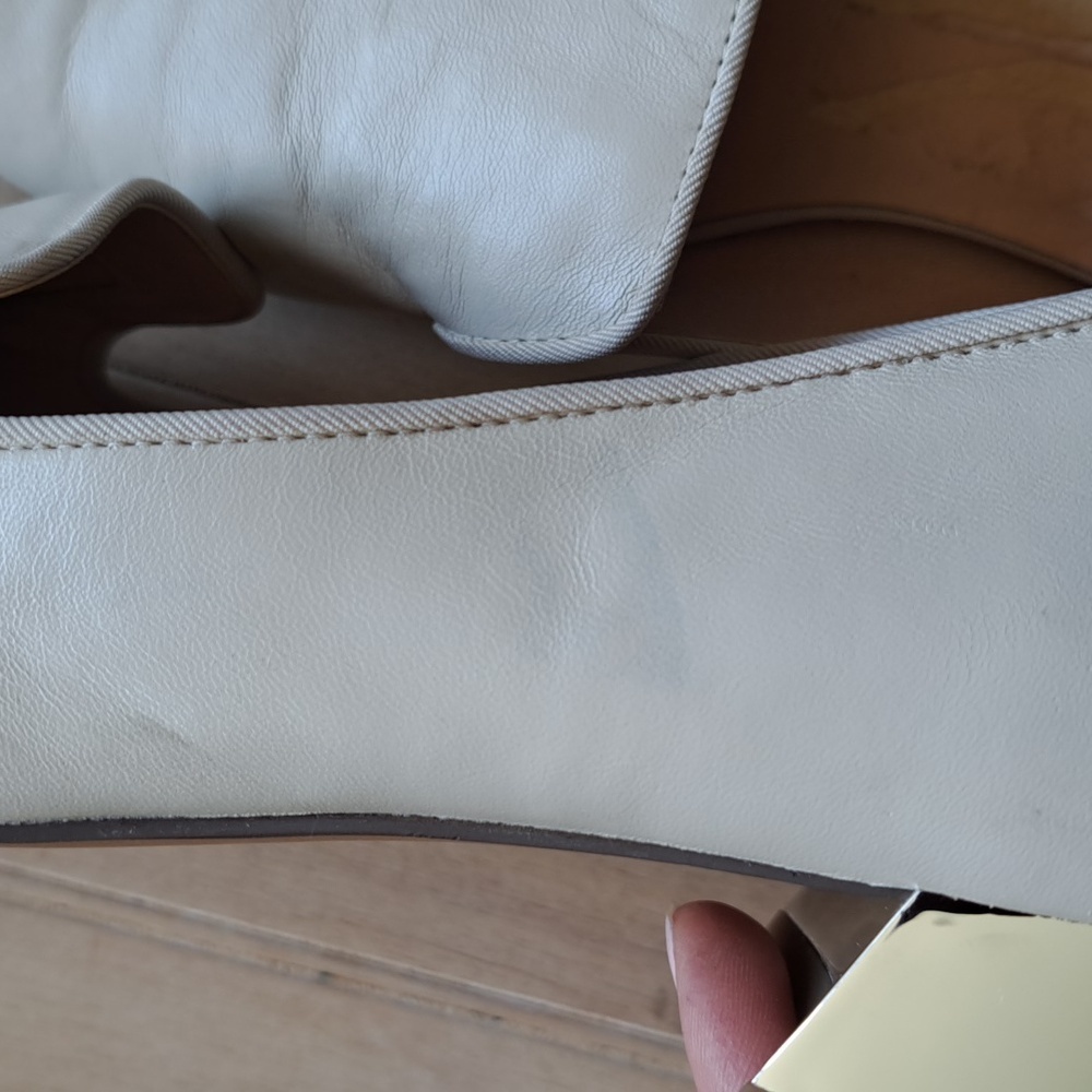 Franco Sarto Vianna Slip On Crom Heel Pointy Toe Boone Leather Dress Short Heels - Picture 11 of 14
